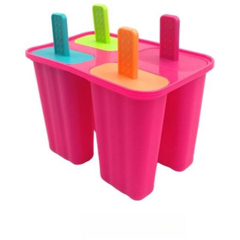 Moule à Glace en Silicone Modèle 024 Rose Réutilisable pour Préparation de Glaces Maison et Friandises (1/5)