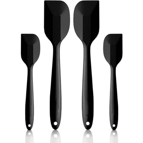 4 spatules en silicone, résistantes à la chaleur, sans BPA, racleurs à pâte en silicone (1/5)
