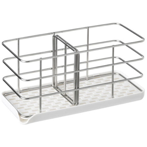 Porte-éponge multifonctionnel en acier inoxydable 304 pour évier de cuisine (1/5)