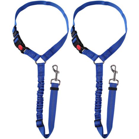 Ceinture de sécurité auto pour chien, ceinture de retenue d'appui-tête 2 en 1 pour chiens (1/5)