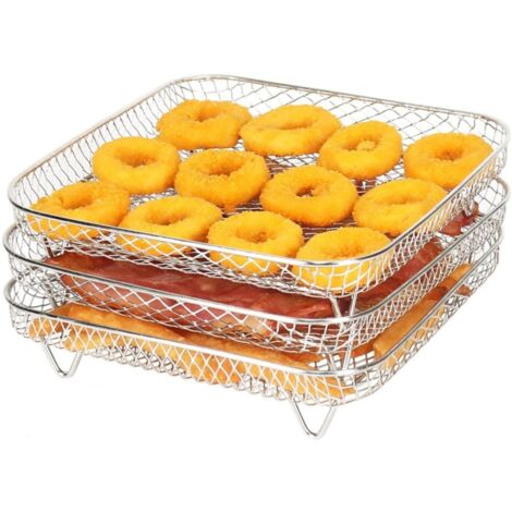 Accessoire pour friteuse à air chaud Cosori, 20 cm, acier inoxydable 304, carré (1/5)