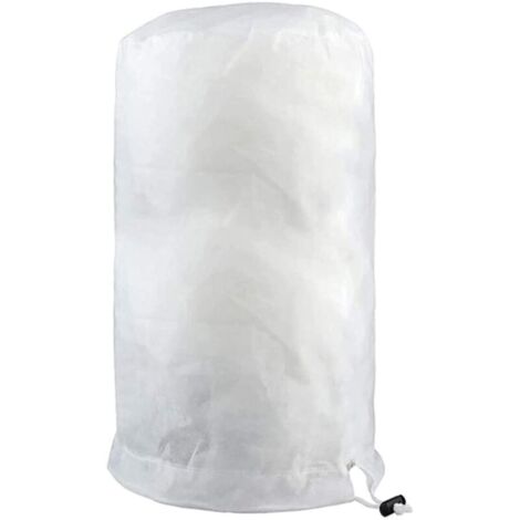Housse de Protection pour Plantes d'Hiver, Housse d’Hivernage pour Plantes de Jardin Réutilisable,Housse Hivernage Plante avec Fermeture Éclair et Cordon de Serrage (120×180cm,blanc×1) (1/5)