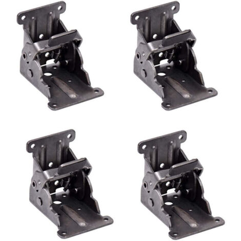Charnières Autobloquantes,Support de Support Pliable Raccords de Jambe et Accolade de Coin,Pour les Pieds Pliants établi Pliant,(2 Set) (1/5)