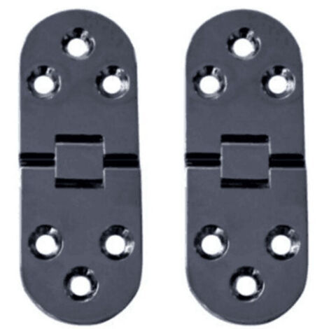 2 Pièces Charnières de Table Pliantes Plat Porte Cabinet Pliable Charnières Alliage Zinc Charniere Porte Placard,Round Edge Charnières pour Porte de Meuble avec vis,pour Table,Meubles Bureau (1/5)