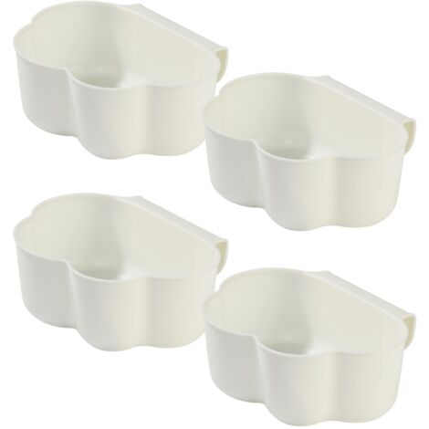 Lot de 4 Poubelle Suspendue Cuisine avec Couvercle,Organisateur pour table à langer, bac à déchets pour restes alimentaires, poubelle compacte à suspendre, idéale pour le stockage des déchets de cuisi (1/5)