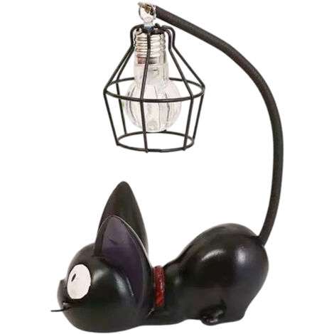 Lampe de bureau chat noir mignon, résine pour enfantsdirigéLampe de table, lampe Totoro, résine, objets décoratifs