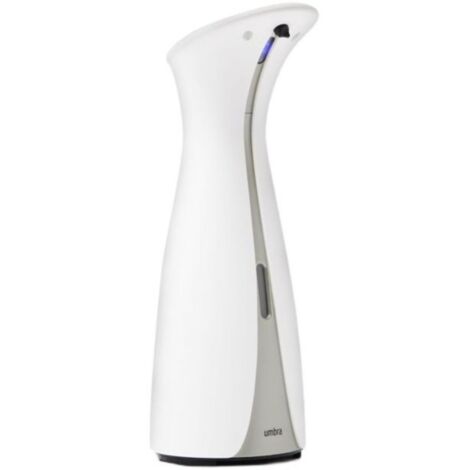 Distributeur de savon sans contact, modèle à pompe pour cuisine ou salle de bain, blanc. (1/5)