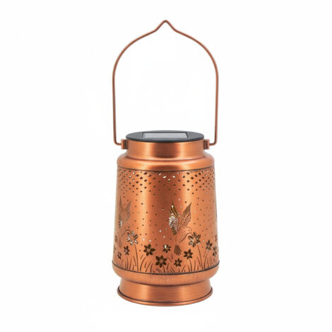 Lampe solaire d'extérieur en forme de colibri, étanche, à suspendre.dirigéLampe en métal (1/5)
