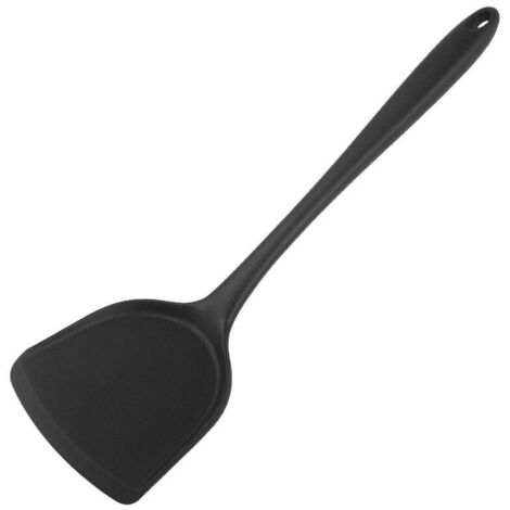 Spatule en silicone - noire - ustensiles de cuisine (1/5)