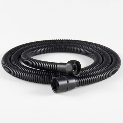 Tuyau de douche flexible 1,5 m en acier inoxydable – Raccords en laiton – Résistant haute pression – Anti-torsion – Compatible G 1/2 (1/5)