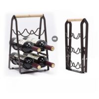 Casier à vin pliable pour rangement bouteilles de vin rouge et blanc pour cuisine et salon