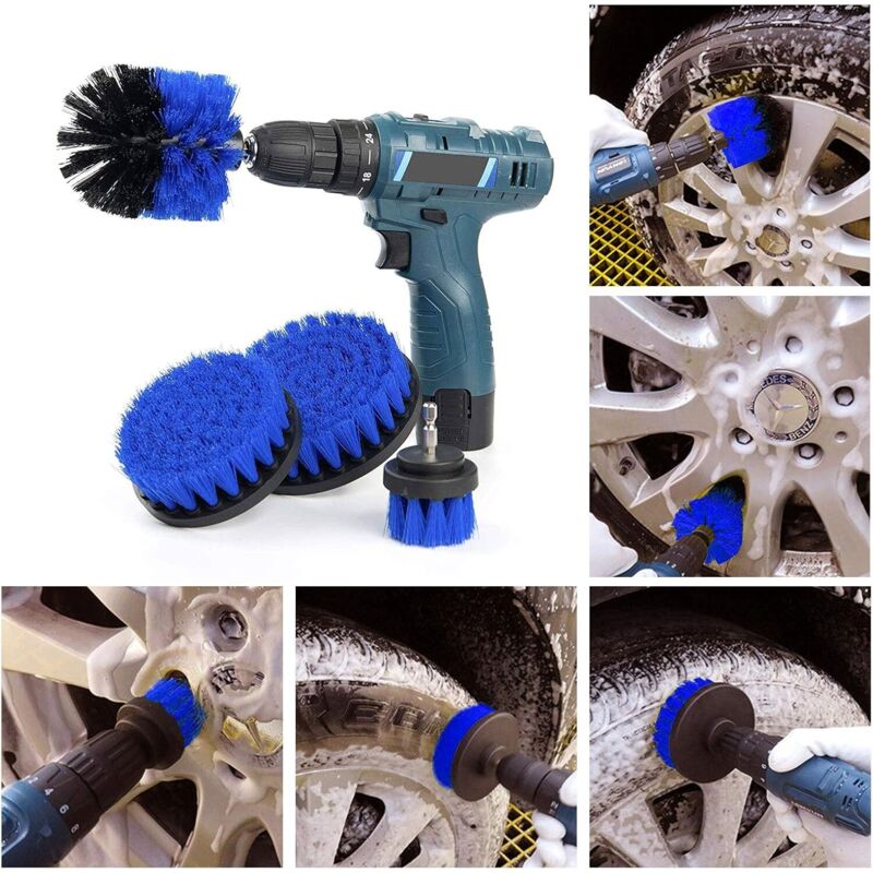 Brosse Disque Pour Perceuse Professionnelle - Nettoyage Efficace (évier, Etc.)