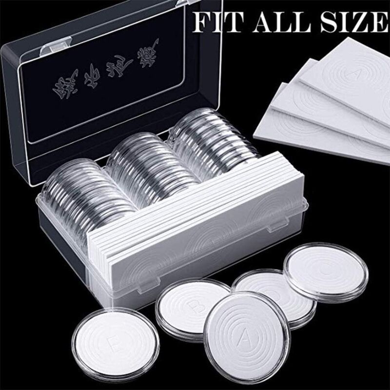 Coffret capsules de monnaie boîte de collection porte monnaie vitrine Coffret capsules de monnaie boîte de collection porte monnaie vitrine
