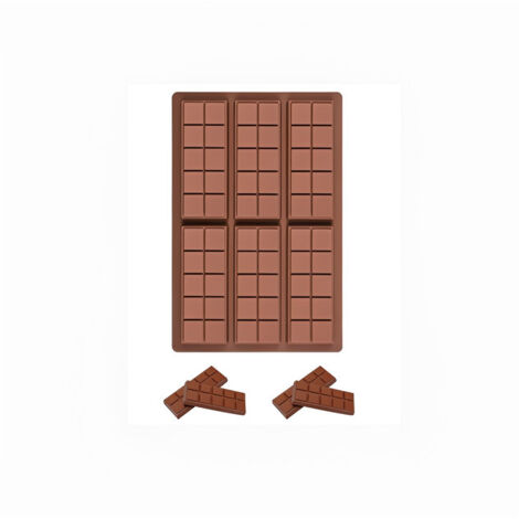 Moule chocolat silicone 6 barres 10 carrés chacune (1/5)