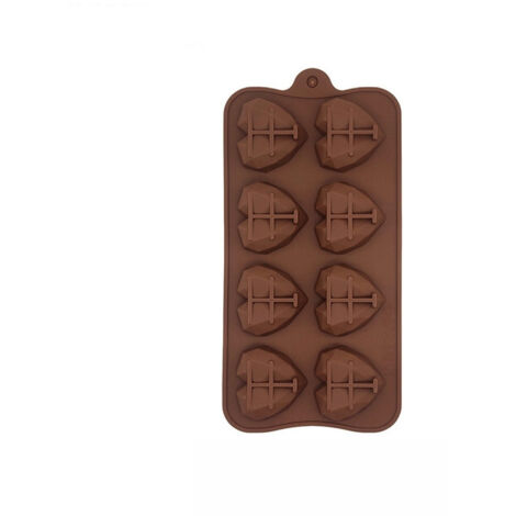 Moule silicone 8 chocolats forme cœur losange (1/5)