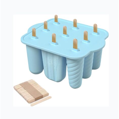 Moule glace bâtonnets silicone bleu (1/5)