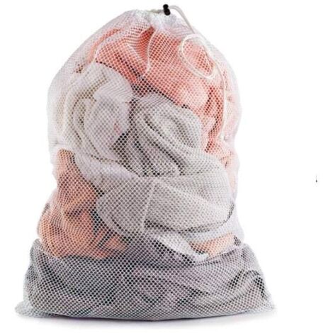 Grand sac à linge 60x90 cm Blanc (1/3)
