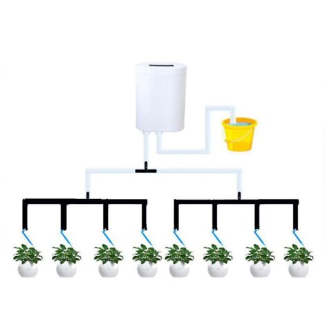 Système de minuterie de pompe à 8 têtes Contrôleur de pompe d'arrosage automatique extérieur Fleurs Plantes Arroseur domestique D (1/3)