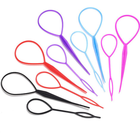 20 ensembles de pinces à cheveux pour queue de cheval, outils de tressage de cheveux (1/3)