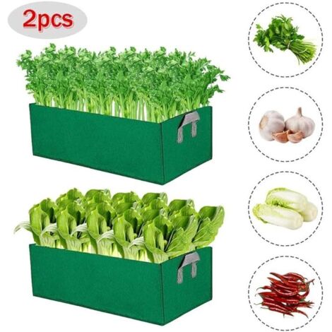 Lot de 2 sacs de plantation imperméables non tissés pour jardin (1/5)