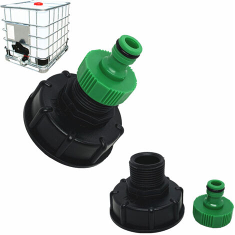 Adaptateur de réservoir IBC Raccords de jardin Raccords à mamelon en laiton (1/5)