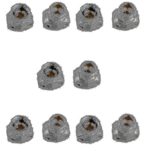 Raccord de réparation de tuyau en métal pour raccord de tuyau d'arrosage de 3/4 po ou 5/8 po mâle et (1/3)