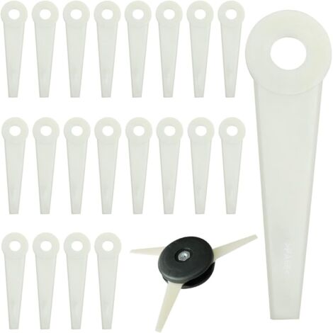 Lot de 20 lames de coupe-bordures en plastique pour tondeuse à gazon (1/5)