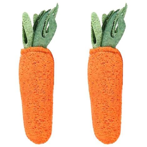 Lot de 2 jouets en forme de carotte (1/3)