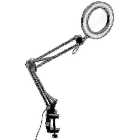 Loupe 10x avec lumière et 3 modes de couleur Lampe de bureau loupe réglable en 10 niveaux de luminosité pour (1/3)