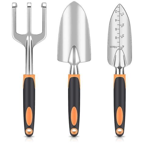 Ensemble d'outils de jardin, outils en alliage d'aluminium robustes et légers avec poignée non ergonomique, Garde (1/3)