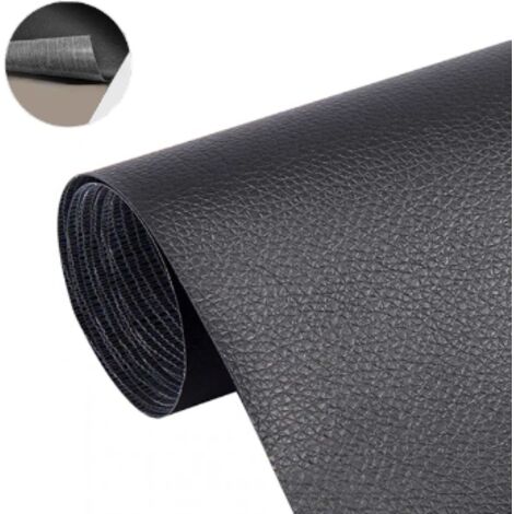Décoration fixe en cuir autocollant noir 50137cm noir (1/3)