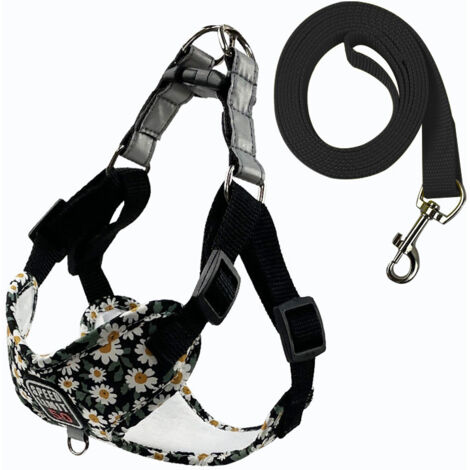 Fournitures pour animaux de compagnie Laisse respirante pour chien Laisse imprimée pour chien de promenade pour chien de petite et moyenne taille Nouveau harnais pour animaux de compagnie en gros (1/3)