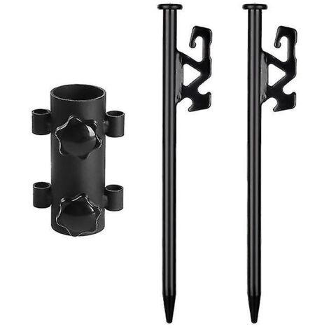 Fixation de tige de tente Camping en plein air Pêche Camp Post Clou de sol Accessoires d'auvent de tente Fixation de jambe de force T (1/3)