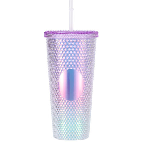 Tasse avec couvercle et paille avec couvercle (1/3)