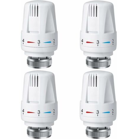 Tête thermostatique de radiateur PCS, tête de thermostat de radiateur TRV M30 x 1,5, vanne thermostatique de radiateur, vannes de radiateur de radiateur pour système de chauffage (1/5)