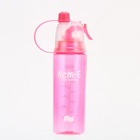 Bouteille d'eau froide en spray pour le sport, pour vélo, salle de sport, plage, gobelet anti-fuite, rose (1/4)