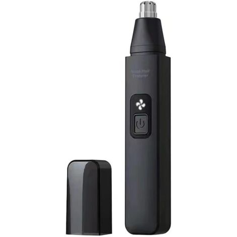 Tondeuse pour poils de nez, outil de coupe indolore et rechargeable pour oreilles et sourcils (noir) (1/5)