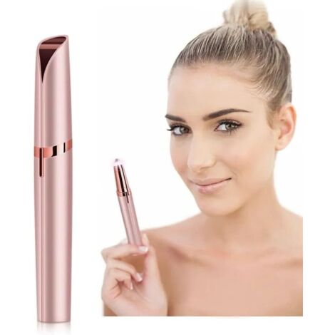 Épilateur à sourcils avec lumière LED - Tondeuse à sourcils électrique de précision rechargeable pour femmes (1/5)