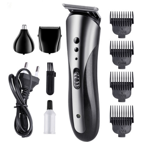 Rasoir, tondeuse à cheveux, tondeuse à poils de nez, ensemble multifonctionnel pour hommes, tondeuse à cheveux lavable, coupe de cheveux à domicile