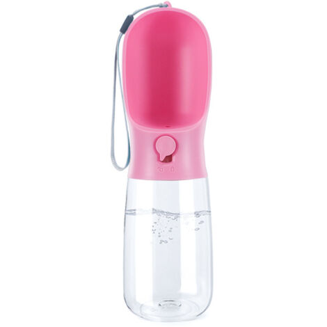 Bouteille d'eau pour chien, bouteille d'eau de voyage portable pour promener le chien, fontaine à boire extérieure multifonctionnelle pour chiens et chats (1/4)