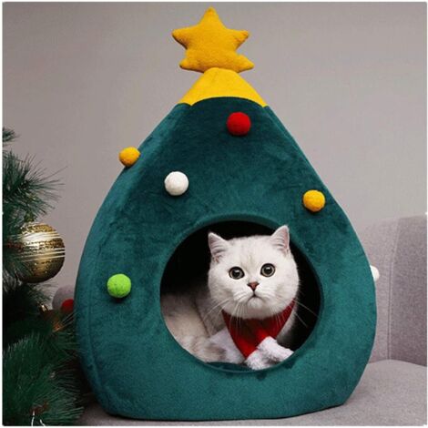 Lit pour chat Lits pour chiens de Noël lavables Lit pour animaux de compagnie Canapé pour chien Canapé pour chat Lieu de couchage pour chats Chiens Tapis-Fei Yu (1/5)