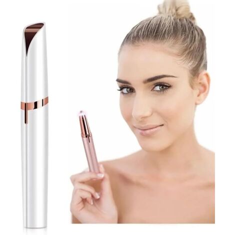 Épilateur à sourcils pour femme, épilateur électrique avec lumière LED, sûr et indolore (1/5)