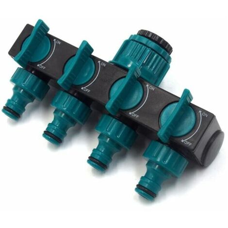Connecteur de tuyau d'arrosage de sortie, connecteur d'arrosage, connecteur d'extension de distributeur, adaptateur de robinet, nez de robinet et sélecteur pour serre de jardin (1/5)