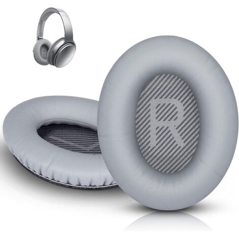 Coussinets de rechange pour casque professionnel, housse en mousse souple pour casque supra-auriculaire Bose Quietcomfort Series (argent) (1/5)