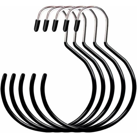 Paquet de 5 crochets pour manteaux, crochets pour écharpes, crochets de suspension polyvalents, supports de rangement pour armoire, rangement pour manteaux et sacs (1/5)