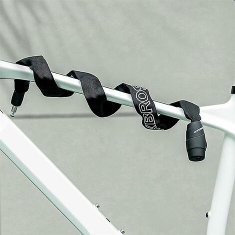 Antivol pour chaîne de vélo - Antivol d'extérieur - Accessoires de sécurité pour vélo - Noir - Avec 2 clés (1/3)
