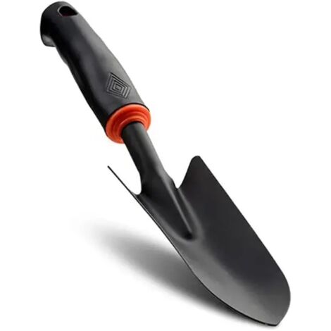 Truelle de jardin avec manche ergonomique antidérapant pour planter, repiquer, désherber (pelle large) (1/4)