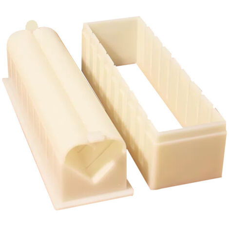 Ensemble d'outils de moulage de sushi en 3 pièces, outil de fraisage de riz aux algues, emballage de matériel de riz en boules de riz, sushi rond horizontal (1/2)