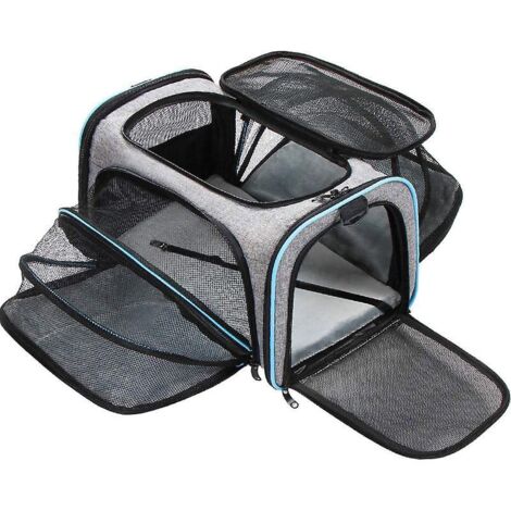 Sac de transport pour animaux de compagnie, sac de transport portable pour chat avec ouverture sur le dessus (1/3)