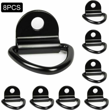 Lot de 8 anneaux d'arrimage robustes pour bateaux, camionnettes, camions, entrepôts (1/5)